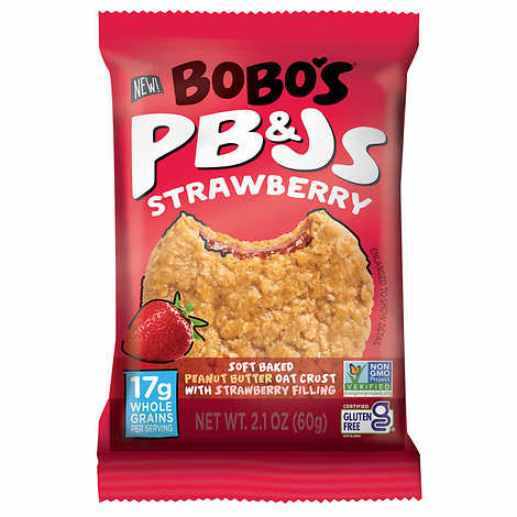 Bobo's PB&Js Oat Sandwich Bar, Variety Pack, 2.1 oz, 20-count