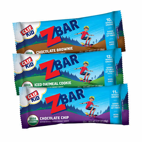 Clif Kid ZBar Organic Granola Bar Variety Pack 36 ct, 1.27 oz