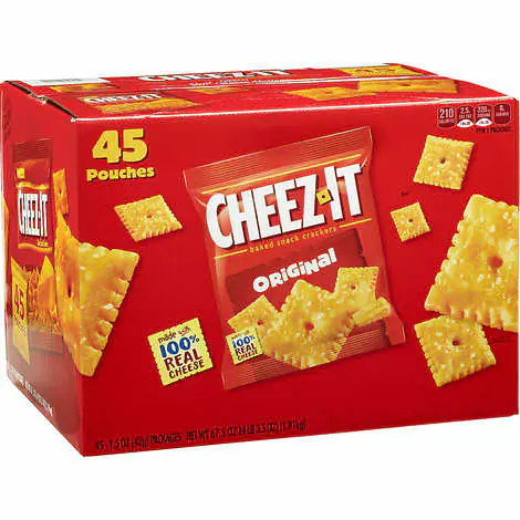 Cheez-It Crackers Cheddar 45 ct, 1.5 oz