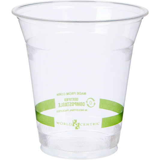 World Centric Compostable Plastic Cold Cups, 12 oz, 200 ct