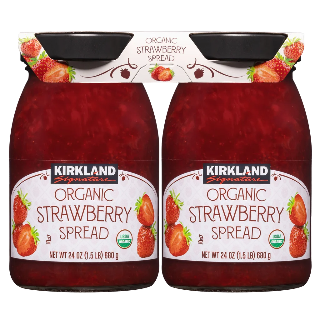 Kirkland Signature Organic Strawberry Spread, 24 oz, 2 ct