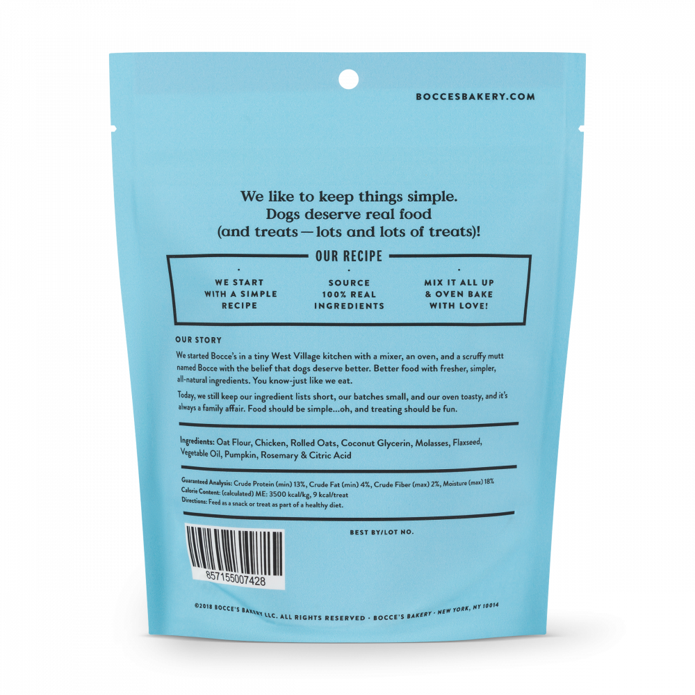 Bocces Bakery Dog Treat Soft Chicken, 6 oz