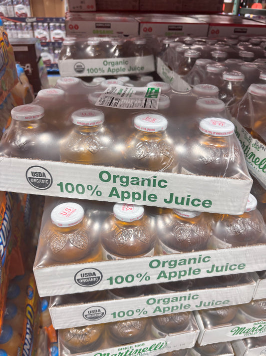 Martinelli's 100% Organic Apple Juice 12 ct, 10 fl oz