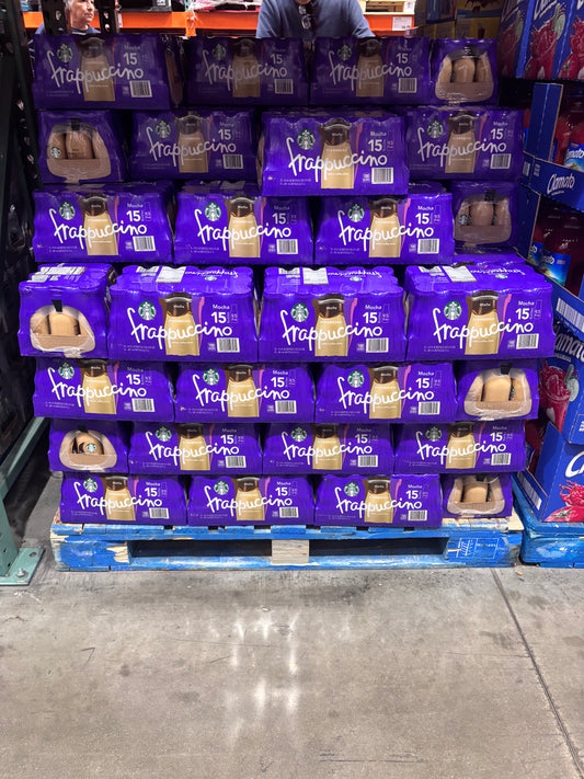 Starbucks Frappuccino Mocha Chilled Coffee 15 ct, 9.5 fl oz