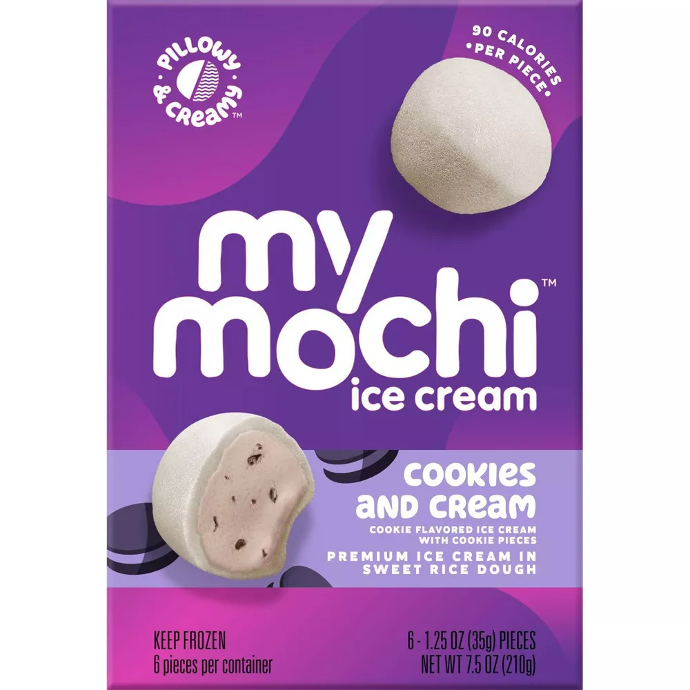 My Mochi Ice Cream Cookies and Cream, 6 Count