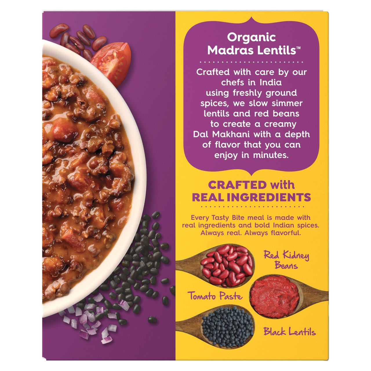 Organic Tasty Bite Madras Lentils, 10 oz, 8-count