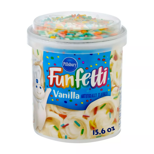 Pillsbury Funfetti Vanilla Flavored Frosting - 15.6oz