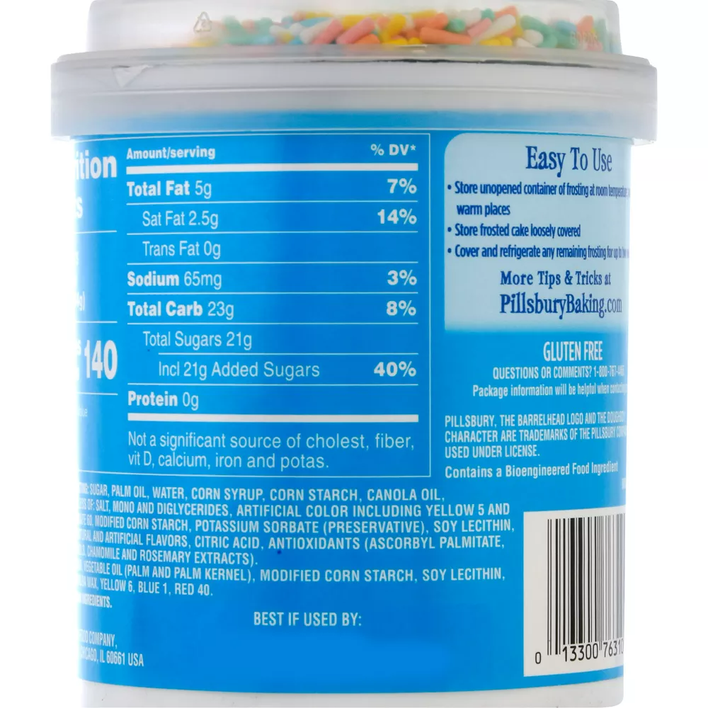 Pillsbury Funfetti Vanilla Flavored Frosting - 15.6oz