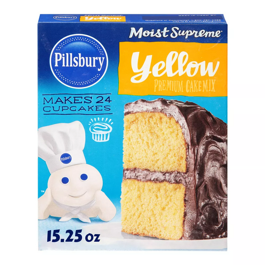 Pillsbury Moist Supreme Classic Yellow Cake Mix, 15.25 oz