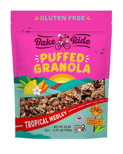 Bake & Ride Tropical Medley Puffed Granola, 28 oz