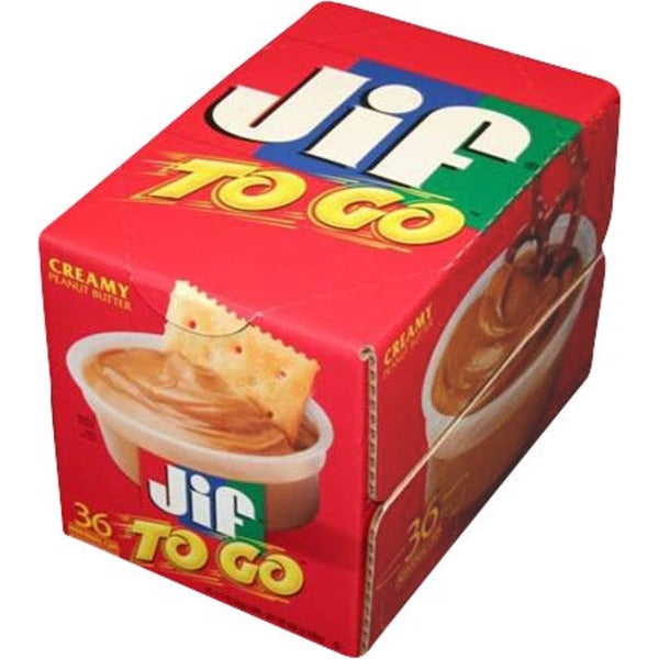 Jif to Go Creamy Peanut Butter, 1.5 oz, 36 ct