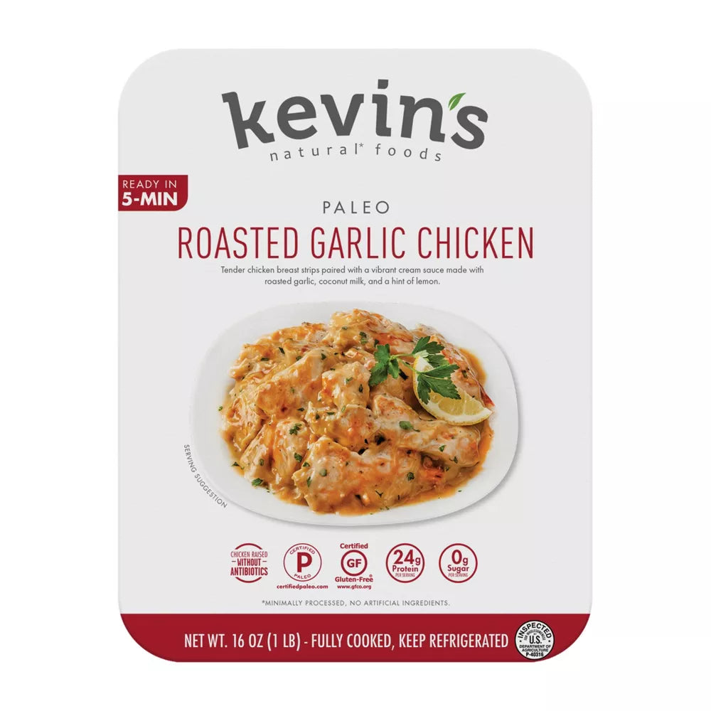 Kevin's Natural Foods Roasted Garlic Chicken, 16 oz