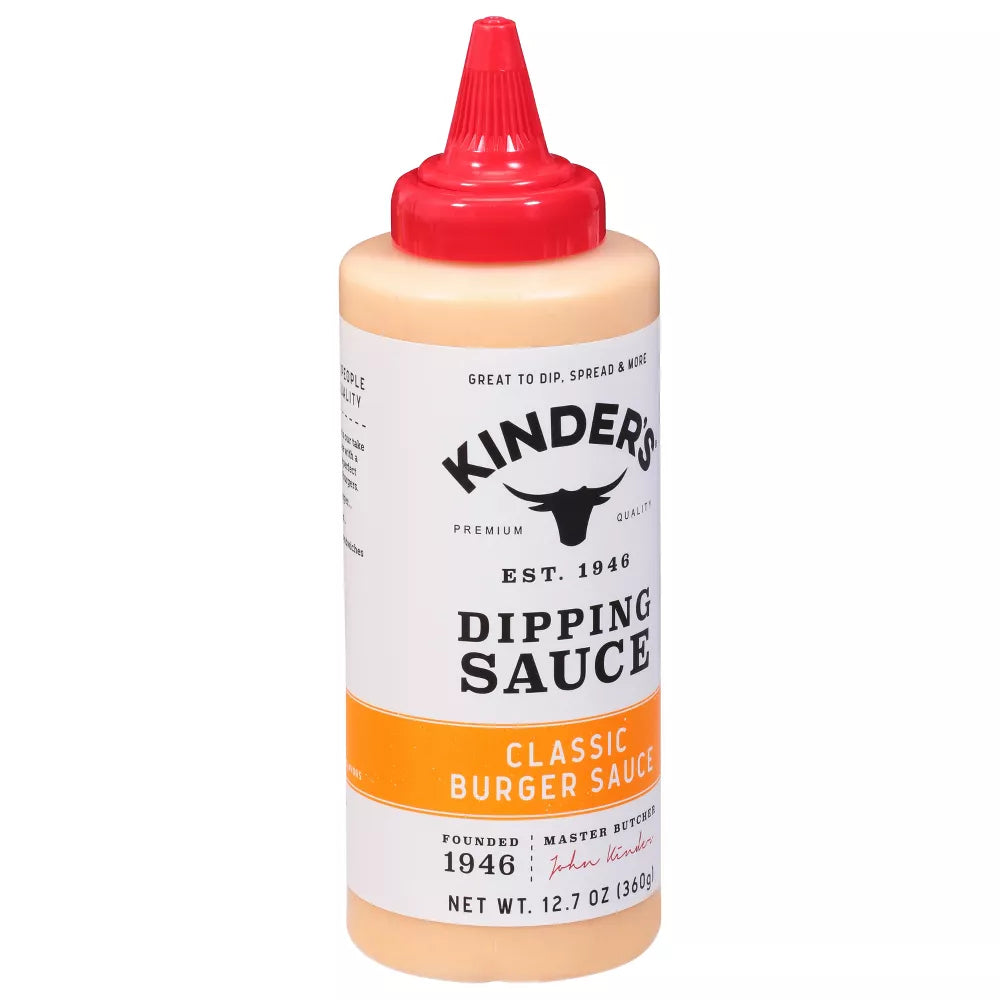 Kinders Dipping Sauce Classic Burger, 12.7 oz