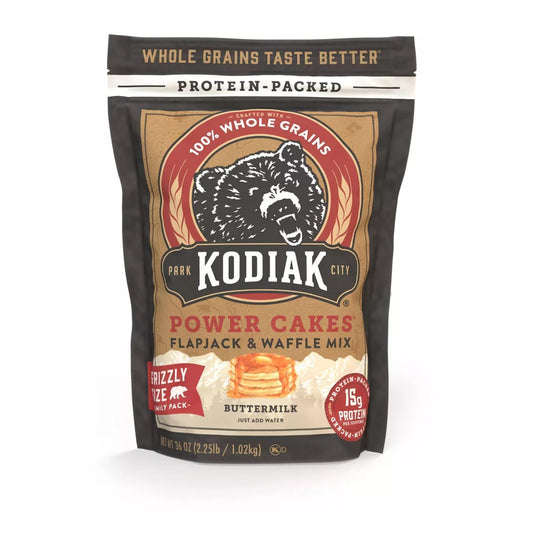 Kodiak Protein-Packed Buttermilk Flapjack & Waffle Mix Grizzly Size, 36 oz