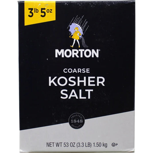 Morton Coarse Kosher Salt, 53 oz