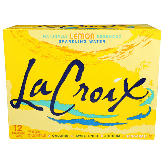 LaCroix Lemon Sparkling Water 12 ct, 12 oz