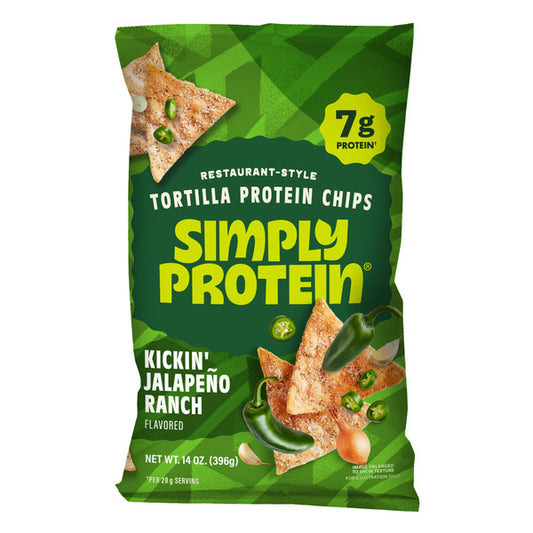 Simply Protein Tortilla Chip Kickin' Jalapeño Ranch, 14 oz