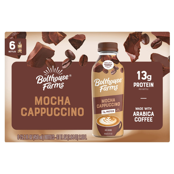 Bolthouse Farms Mocha Cappuccino, 15.2 fl oz, 6-count