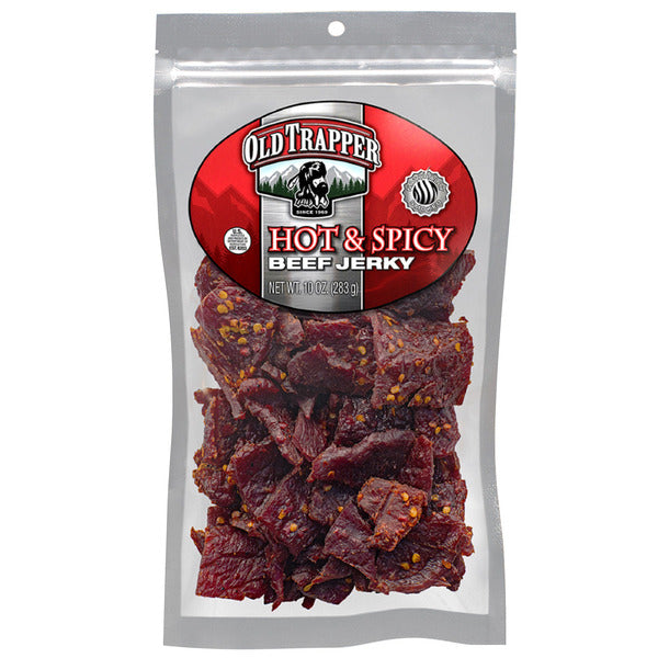 Old Trapper Beef Jerky, Hot & Spicy, 10 oz