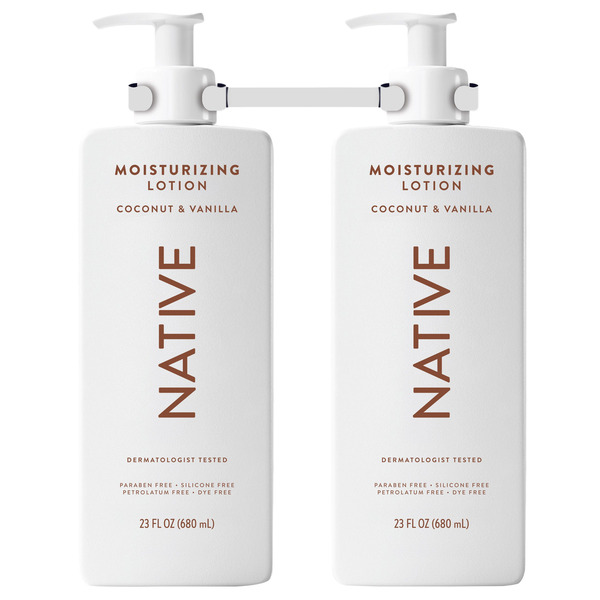 Native Moisturizing Lotion Coconut & Vanilla, 23 fl oz, 2-pack