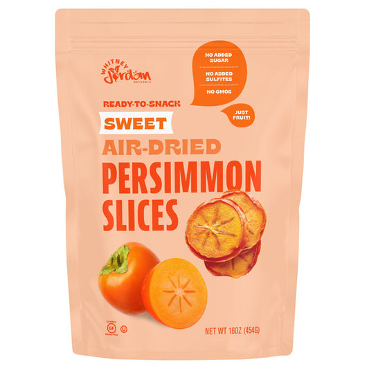 Whitney Jordan Dried Persimmon Slices, 16 oz