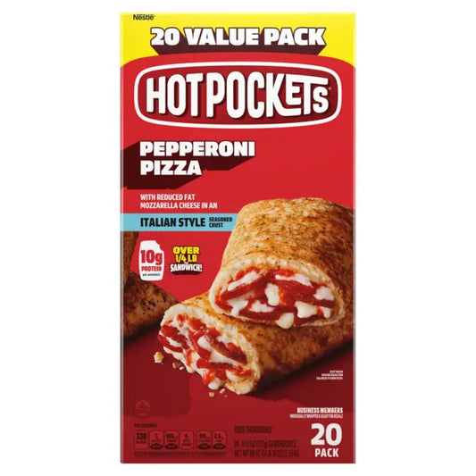 Hot Pockets Premium Pepperoni Pizza, 4.5 oz, 20 ct