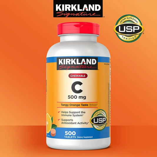 Kirkland Signature Chewable Vitamin C 500 mg, 500 Count