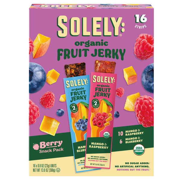 Solely Organic Fruit Jerky Variety 16/.8oz