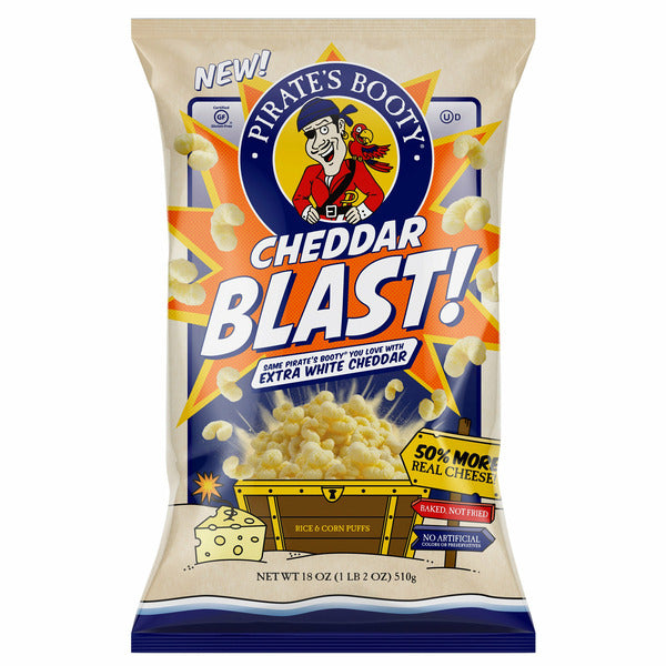 Pirate's Booty Cheddar Blast, 18 oz