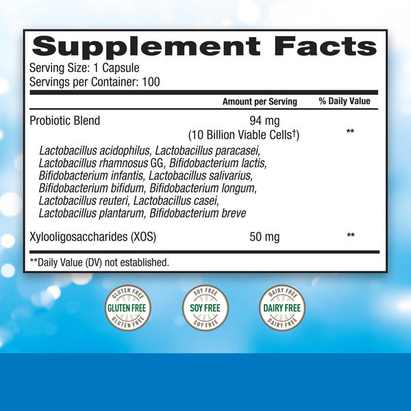 trunature Advanced Digestive Probiotic, 100 Capsules