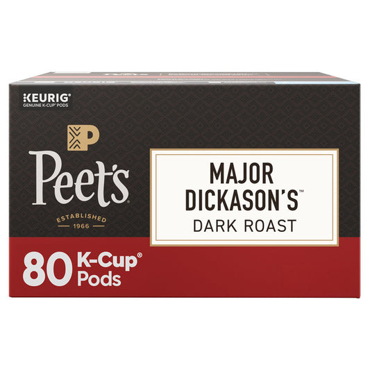 Peet's Coffee Major Dickason’s K-Cup Coffee Pods, 80-count