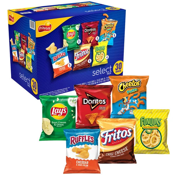 Frito-Lay Select Mix, Variety Pack, 30 ct