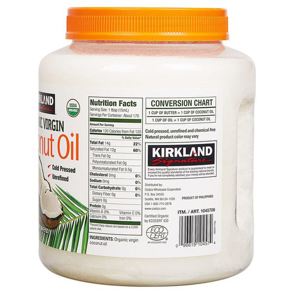 Kirkland Signature Organic Virgin Coconut Oil, 84 oz