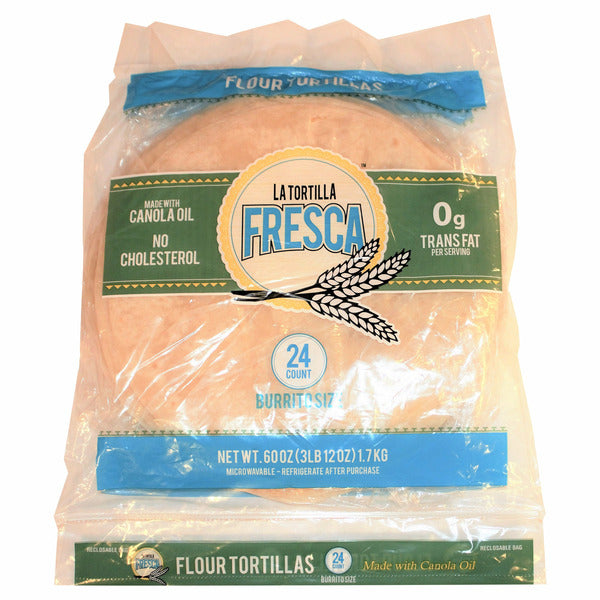 La Tortilla Fresca Flour Tortillas, 24-count (Burrito Size)