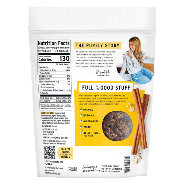 Purely Elizabeth Organic Granola, 34 oz