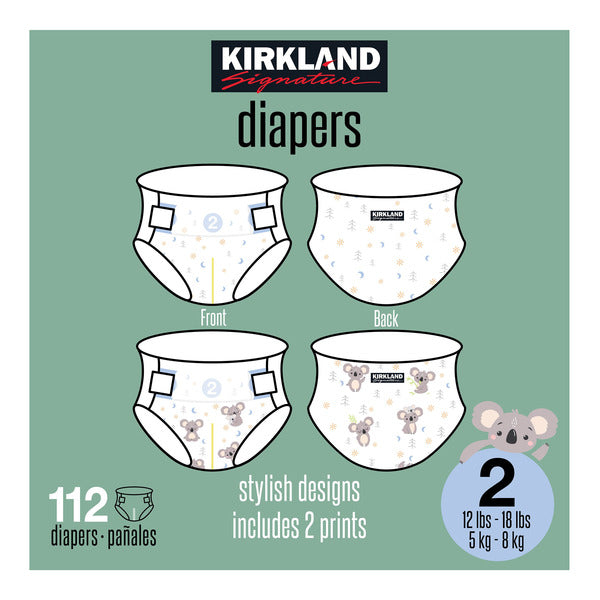 Kirkland Signature Diaper Size 2, 112-count