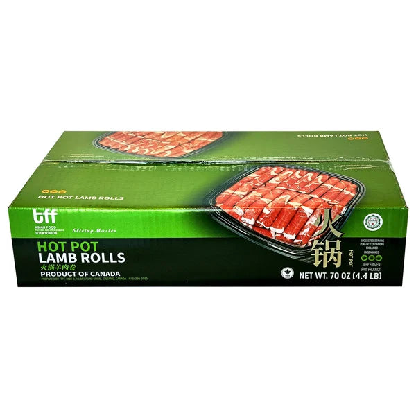Hot Pot Halal Lamb Rolls, 4.4 lbs
