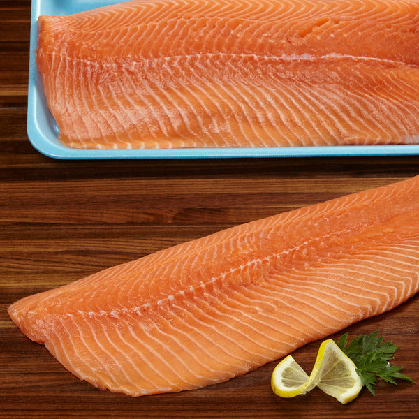 Kirkland Signature Fresh Farmed Atlantic Salmon Fillet ($12.79 / lb)