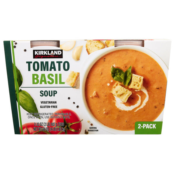 Kirkland Signature Tomato Basil Soup, 32 oz, 2-count