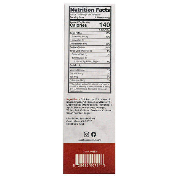 Sabatino's Chicken & Maple Breakfast Bites, 32 oz