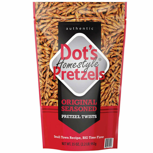 Dot’s Homestyle Pretzels, Original Seasoned Pretzel Twists, 35 oz