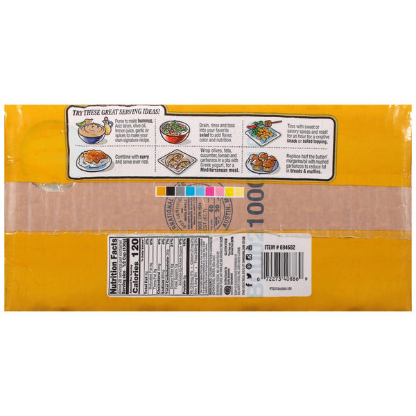 S&W, Organic Garbanzo Beans, 8 ct, 15.5 oz