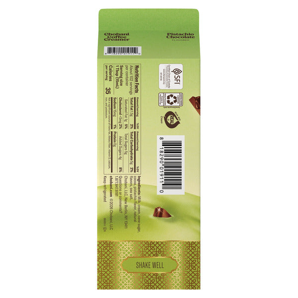 Chobani Pistachio Chocolate Coffee Creamer, 52 fl oz