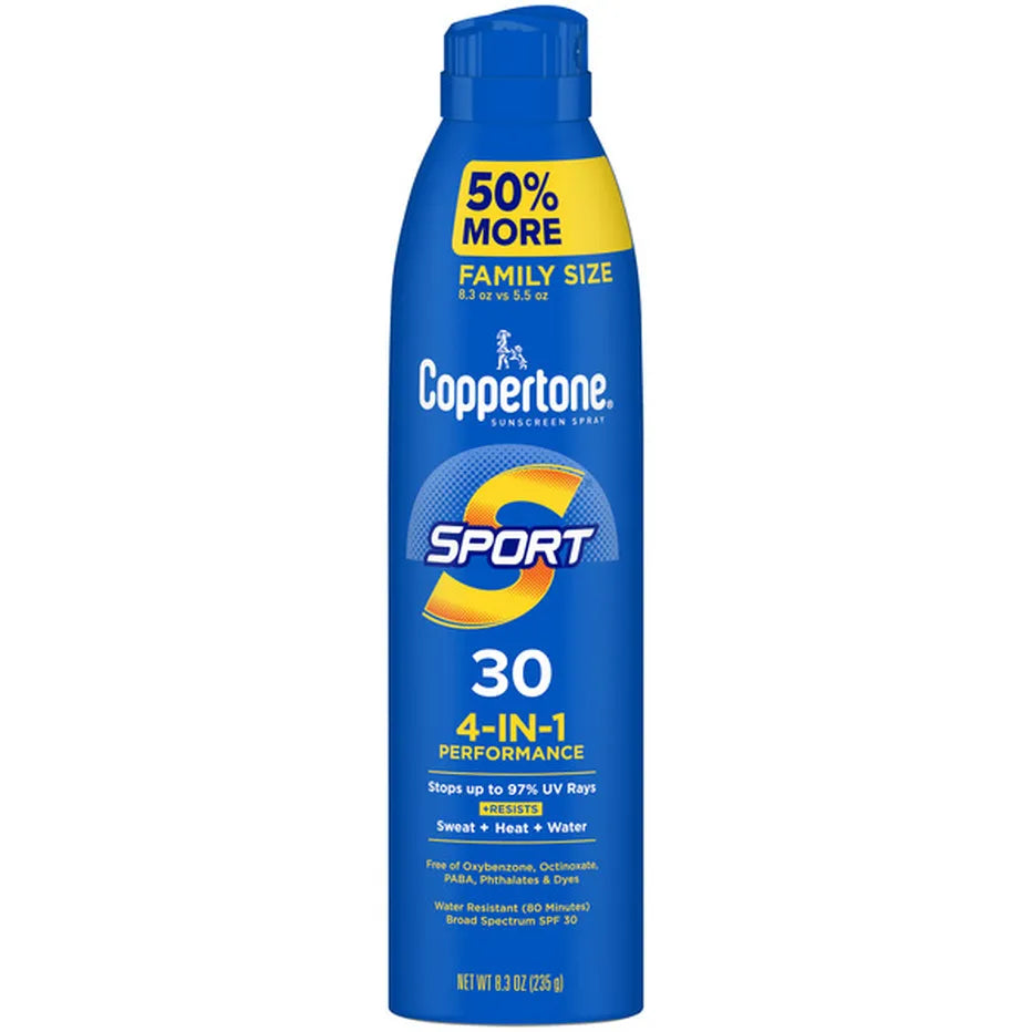 Coppertone Sunscreen Spray SPF 30, 8.3 oz