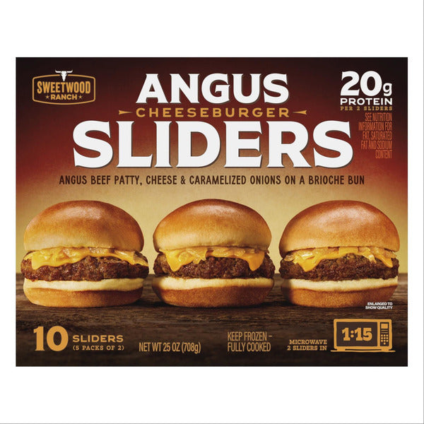 Sweetwood Ranch Angus Cheeseburger Sliders, 10-count