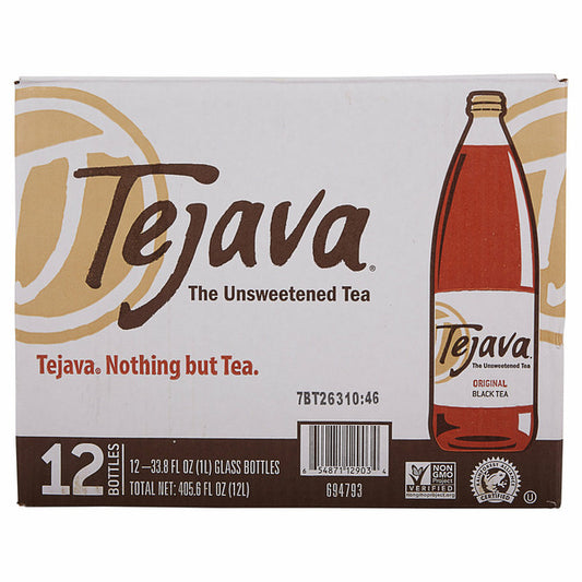 Tejava Black Tea, Original, 33.8 fl oz, 12-count