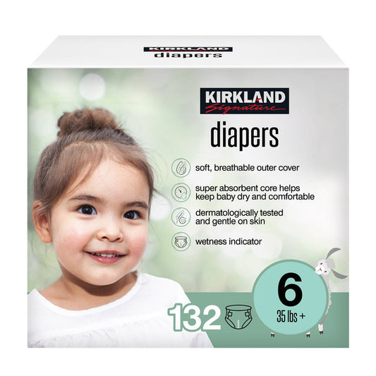 Kirkland Signature Diaper Size 6, 132-count