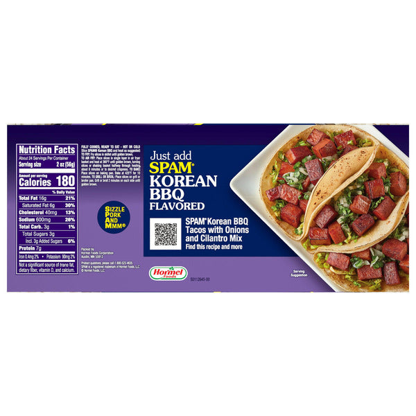 Spam Korean BBQ Flavored, 12 oz, 8-count