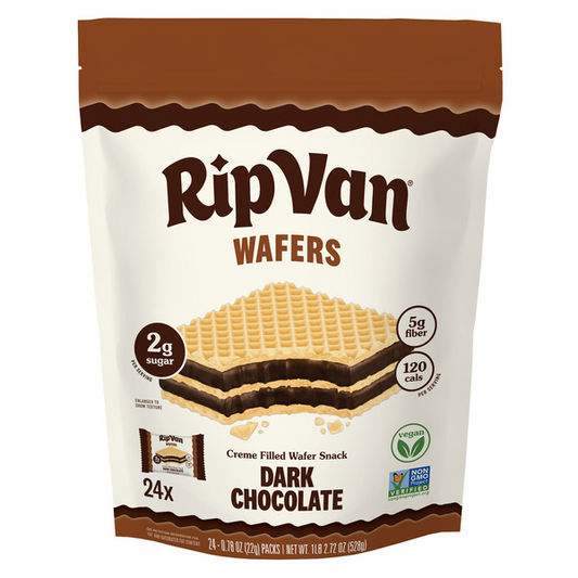 Rip Van Dark Chocolate Wafers, 0.78 oz, 24-count