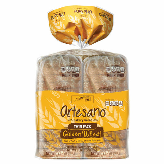 Alfaro's Artesano Golden Wheat Bread, 20 oz, 2 count